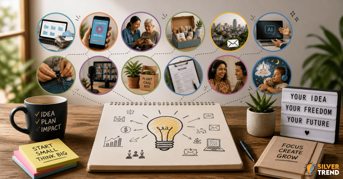 SilverTrend blog post about the 12 unique business ideas.