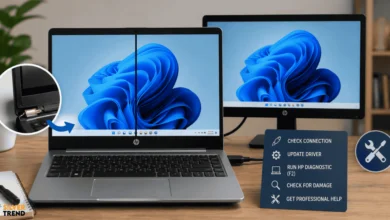 SilverTrend blog post about the Black Line on Laptop Screen HP.