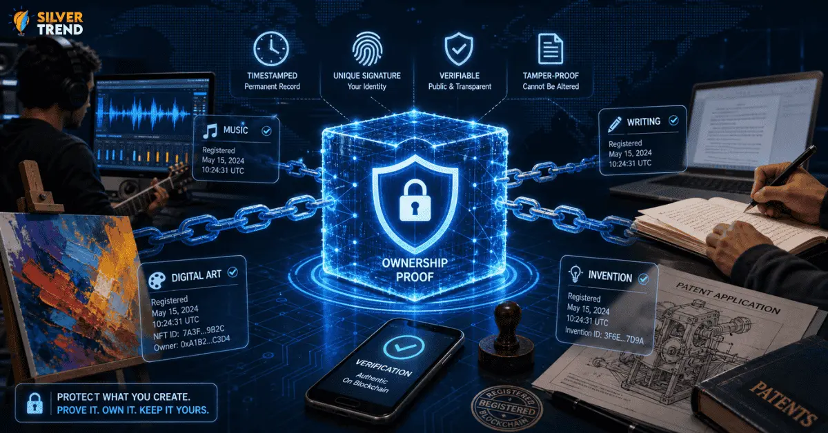 SilverTrend blog post about the Blockchain in Intellectual Property.