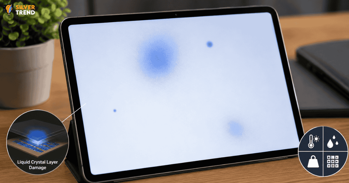 SilverTrend blog post about the Blue Spots on iPad Screen.