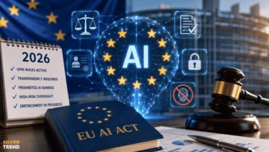 SilverTrend blog post about the EU AI Act News Today.