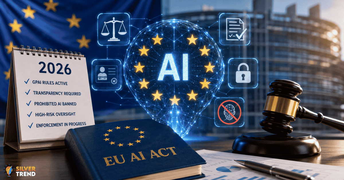 SilverTrend blog post about the EU AI Act News Today.