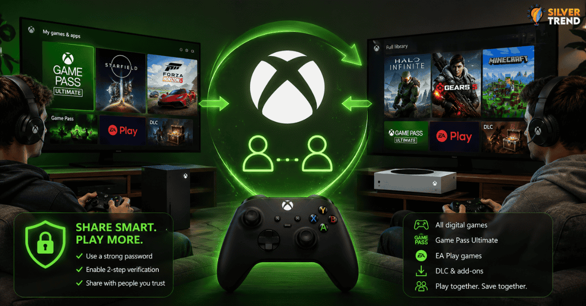 SilverTrend blog post about the How to Game Share Xbox.