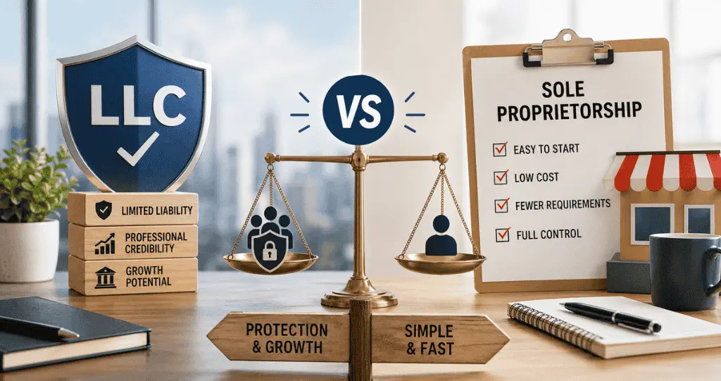 SilverTrend blog post about the LLC vs Sole Proprietorship.