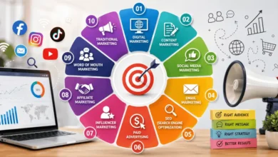 SilverTrend blog post about the Types of Marketing.