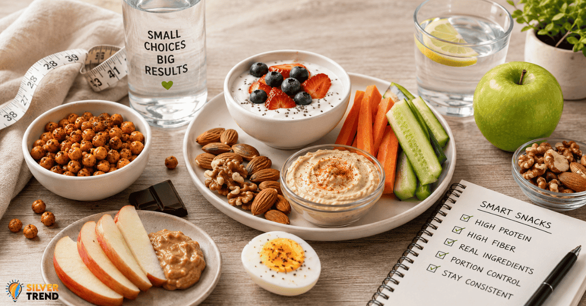 SilverTrend blog post about the healthy snacks for weight loss.
